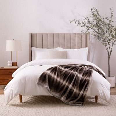 Bronze Moon Faux Fur Reversible Throw Blanket 50x70