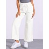 INSPIRE CHIC Women's Drawstring Elastic Waist Wide Legs Jeans Casual Denim Pants - 4 of 4
