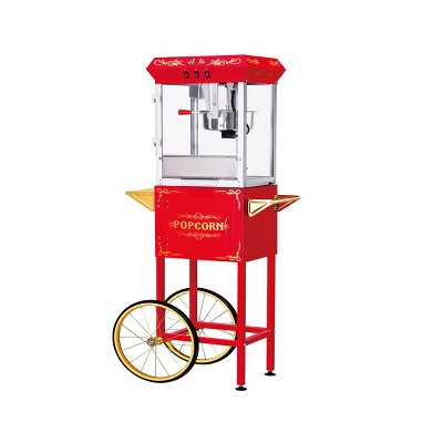 Good Time Countertop Popcorn Machine with 8 Ounce Kettle - Red