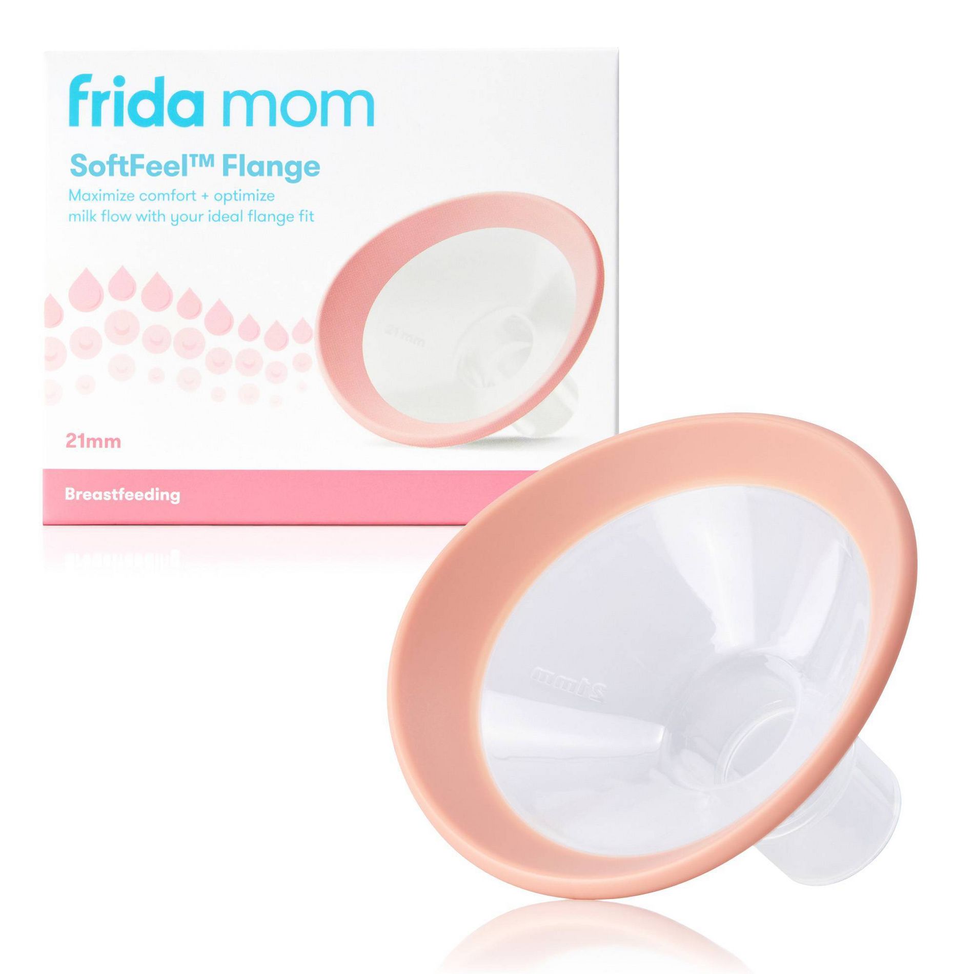 Frida Mom Breast Pump Flange Insert, Compatible with Frida Mom 2-in-1 Manual + Silicone Suction Breast Pump