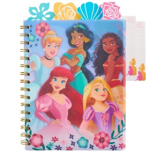 Disney Princess Tab Journal Notebook for Kids, Spiral Bound, 96 Lined Pages, 8 x 7 inches - 1 of 4
