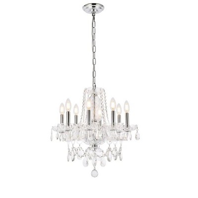 Princeton 20'' Chrome Chandelier with Clear Royal Cut Crystal