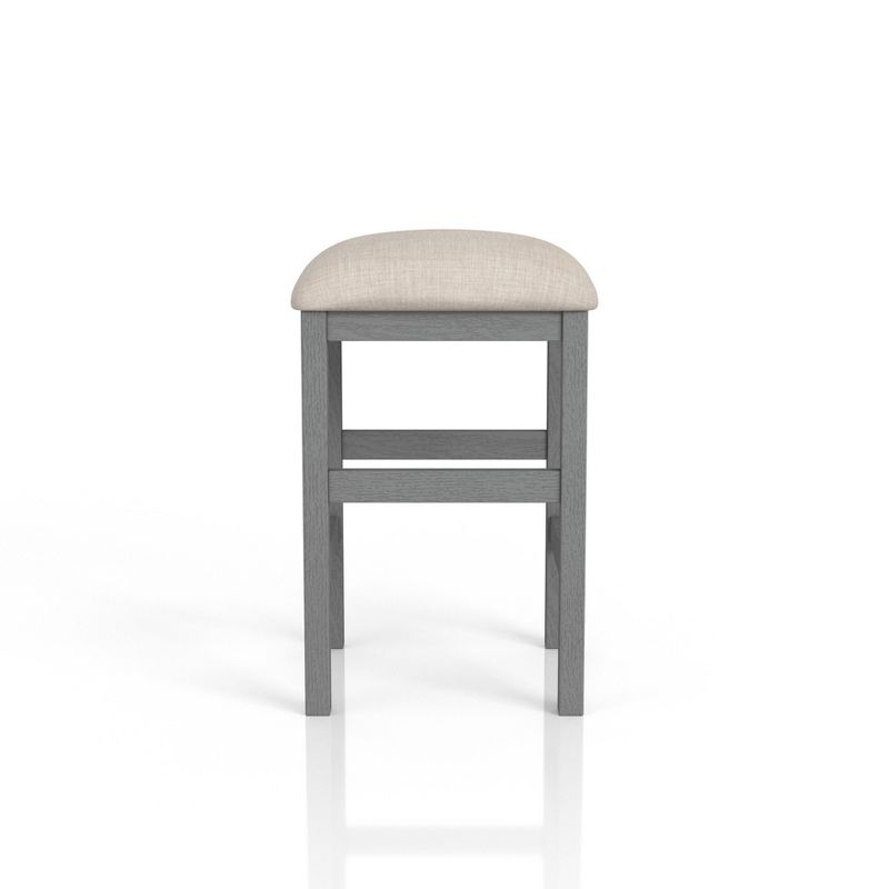 Set of 2 Gardenside Padded Counter Height Barstools Light Gray/Beige - HOMES: Inside + Out, 5 of 7