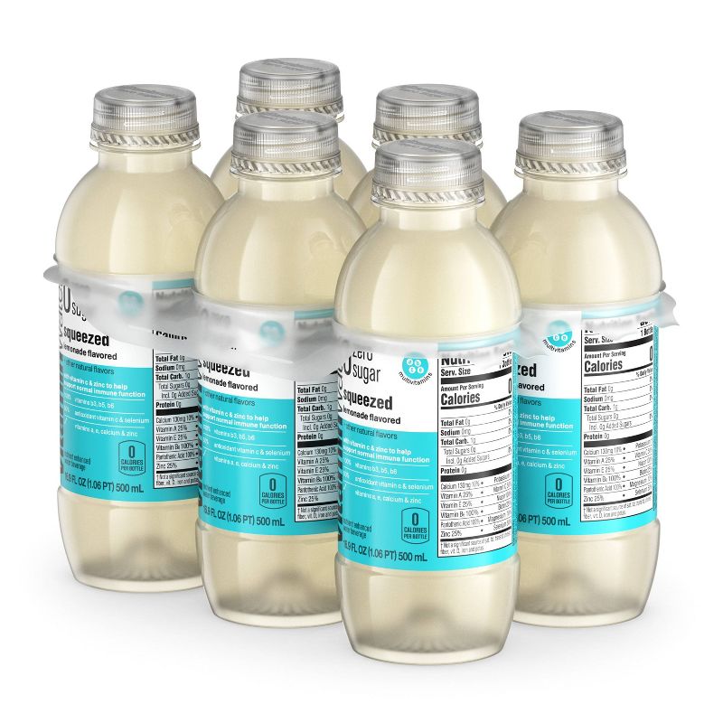 vitaminwater zero squeezed lemonade - 6pk/16.9 fl oz Bottles, 5 of 7
