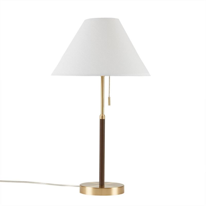 Bromley Two-Tone Pull Chain Table Lamp (Includes LED Light Bulb) Gold/Brown - Ink+Ivy, 4 of 8