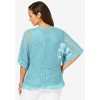 Jessica London Women's Plus Size Crochet Cardigan - 3 of 4
