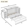 KWPZQEB Murphy Bed, Farmhouse Murphy Cabinet w/ 2 Drawers & Open Shelves, Wooden Cabinet Bed, Hideaway Foldable Platform Bed for Guest Room - 4 of 4