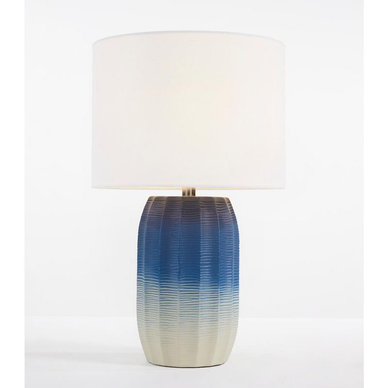 Adley 23" Table Lamp - Blue/White - Safavieh., 4 of 9