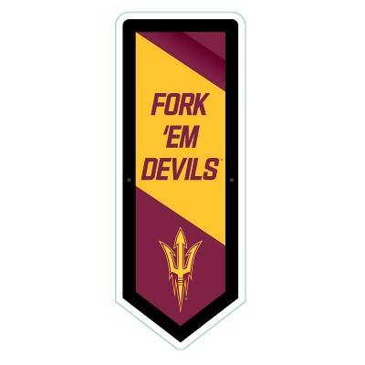 Evergreen Ultra-Thin Glazelight LED Wall Decor, Pennant, Arizona State University- 9 x 23 Inches Made In USA