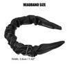 Unique Bargains Women's PU Leather Pleated Fashion Hairband Non Slip 1 Pc - 4 of 4