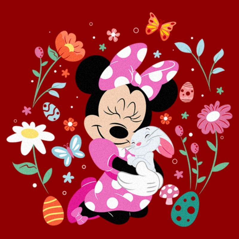 Women's Minnie Mouse Easter Bunny Hug T-Shirt, 2 of 5