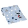 Lambs & Ivy Disney Baby Mickey Mouse Appliqued Blue Star Fleece Baby Blanket - 3 of 4