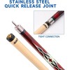GSE Set of 4 Canadian Maple Hardwood Billiard Pool Cue Sticks, 58" 2-Piece Pool Cues for Commercial/Bar & House (18/19/20/21Ounce) - 2 of 4