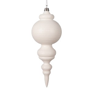 Vickerman 10" Matte with Glitter Finial Ornament - 1 of 1