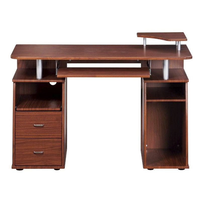 Wood Computer Desk with Drawers - Techni Mobili, 5 of 9
