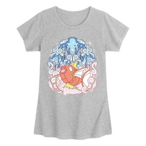 Girls' - Pokémon - Magikarp Aquatic Fitted Short Sleeve Graphic T-Shirt - 1 of 3