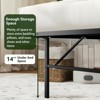 Yardgrace-Metal Mattress Foundation Bed Frame, King Size Bed Base, Bedroom Furniture, Black - 4 of 4