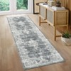 Washable Vintage Printed Rug Non Slip Low Pile Rug Soft Throw Floor Cover Foldable Indoor Carpet for Living Room Bedroom Playroom Nursery - 3 of 4