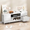 Gikpal Dresser TV Stand for 50 inch TV, Wide Dressers & Chests of Drawers with Charging Station & 4 PU Drawers Storage, Console Sofa Table for Bedroom - 4 of 4