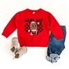 The Juniper Shop Football Game Day Checkered Toddler Graphic Sweatshirt - 2 of 2