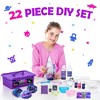 Original Stationery 22-Pieces Mini Galaxy Slime Kit, Includes Glitters and Glow in the Dark Powder, Christmas and Thanksgiving Gifts - 2 of 4