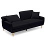 NicBex Couches for Living Room 74.41" Adjustable Loveseat Sofa Bed Soft Modern Teddy Upholstered 2-seater Sleeper Sofa Bed with 2 Throw Pillows - image 3 of 4