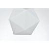 Elegant Lighting Lawrence 10 Inch Flush Mount Frosted White Shade in Satin Gold - 4 of 4