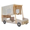 YOOCOZZ Full & Twin Size Wood Car Bed with Pillow, Ceiling Cloth, and LED - 3 of 4
