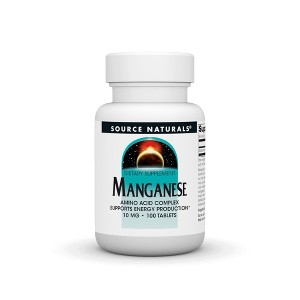 Manganese Chelate by Source Naturals, Inc.  -  100 Tablet - 1 of 3