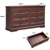 Farmhouse Dresser for Bedroom, Rustic Wood Chest of Drawers for Bedroom - 2 of 4