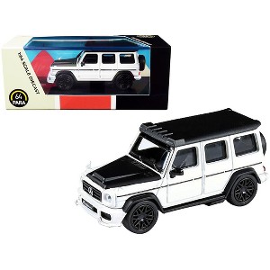 Mercedes AMG G63 Liberty Walk Wagon White with Black Hood and Top 1/64 Diecast Model Car by Paragon - 1 of 3