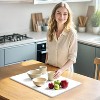LunaLulinlk Drying Mat Large Fast-Absorbing Dish Drying Mat, Non-Slip Drying Pad Waterproof Counter Protector White - 3 of 4