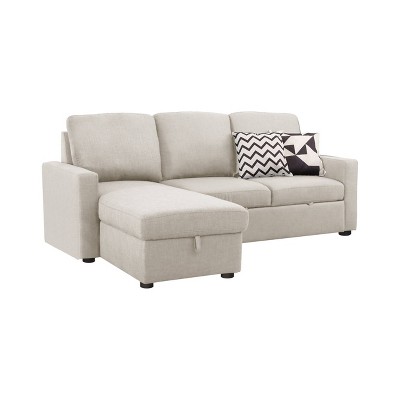 William Storage Sofa Bed Sectional Sand - Abbyson Living : Target