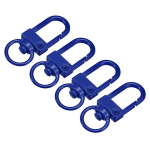 Unique Bargains DIY Craft Key Organization Lobster Claw Lanyard Swivel Clasps 1.3" x 0.51" 4 Pcs - 1 of 4