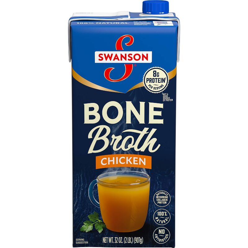 Swanson Gluten Free Chicken Bone Broth - 32 fl oz, 1 of 14