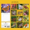 2026 Square Wall Calendar, Butterflies, 16-Month Animals Theme with 180 Reminder Stickers (12x12 In) - 4 of 4