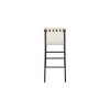 Meridian Furniture,Burke Cream Vegan Leather Bar Stool - 4 of 4