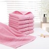 PiccoCasa 100% Cotton Soft Absorbent Oversized Cotton Face Towels 6 Pcs 13'' x 29'' - 2 of 4
