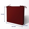 Peace Nest Set of 4 Outdoor Seat Cushions Solid Color - 2 of 4