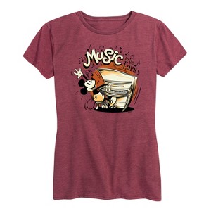 Women's - Disney - Music To My Ears Short Sleeve Graphic T-Shirt - 1 of 4