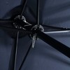 Okak 14.8 Ft Outdoor Patio Umbrella with 12 Sturdy Ribs Double Sided Beach Umbrella with Push Button and Crank for Pool Deck Garden - 4 of 4