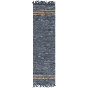 Vintage Leather W/ Fringes VTL702 Hand Woven Indoor Rugs - Safavieh - 1 of 4