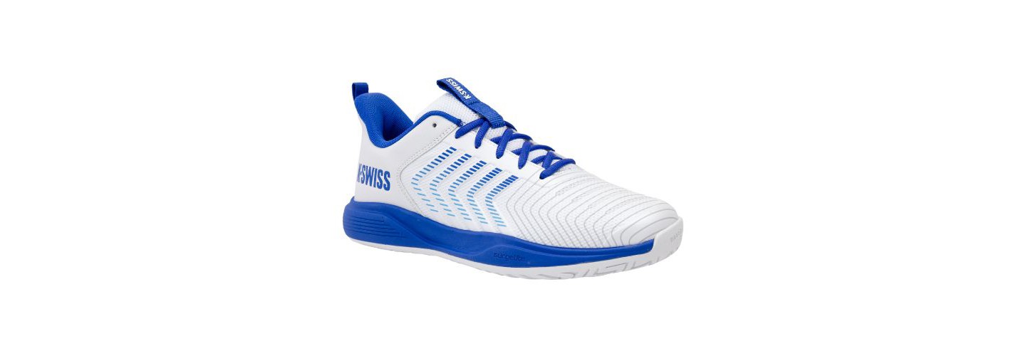 Мужские кроссовки K-Swiss Ultrashot Light Tennis Shoe (White/Dazzling Blue/Baltic Sea)., цвет: Белый — фото 2