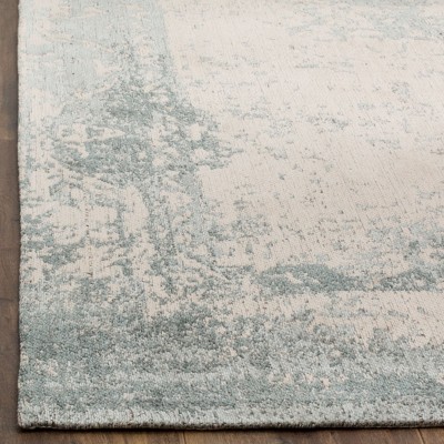 Classic Gray Flat Woven Reversible Cotton Area Rug, 8' x 11'