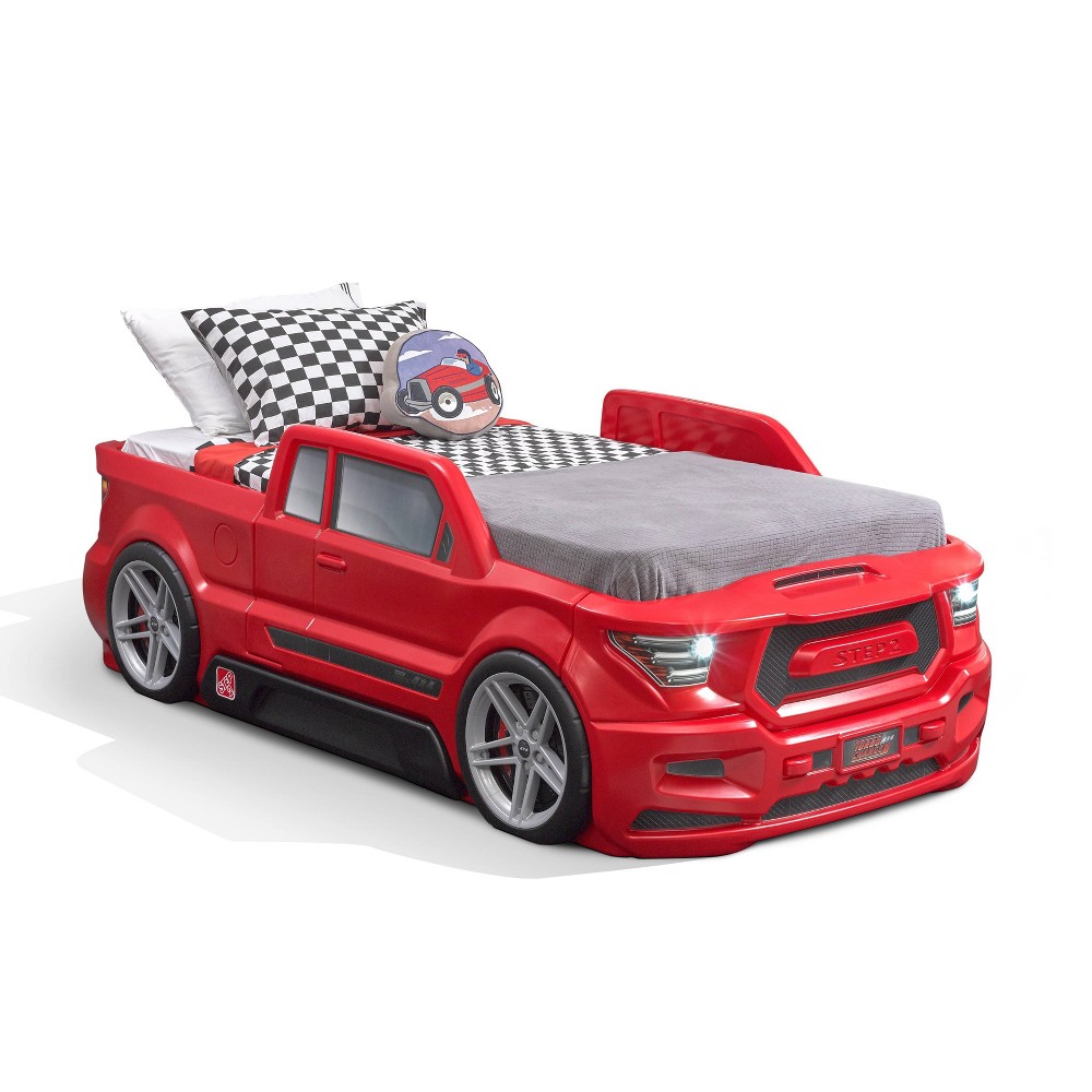 Photos - Bedroom Set Step2 Turbocharged Twin Truck Bed - Red 