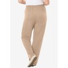 Woman Within Plus Size Tall 7-Day Knit Ribbed Straight Leg Pant - 3 of 4