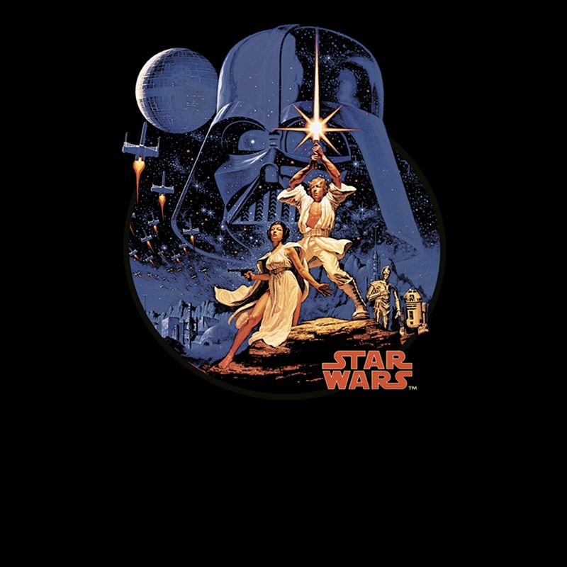 Men's Star Wars Vintage Art T-Shirt, 2 of 6