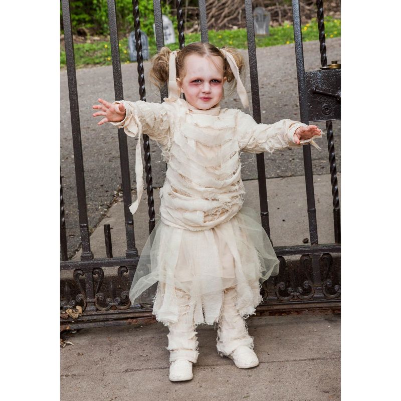 HalloweenCostumes.com Toddler Girl's Mummy Costume, 4 of 6