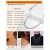Cuban Link Chain Necklace for Men, Dainty Figaro Chains, 3mm/5mm, 14 - 28 Inch, Solid Shiny, Comes with Box - 3 of 4