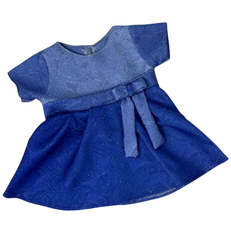 Doll Clothes Superstore Blue Sparkle Dress Fits 14-16 Inch Baby Dolls, 1 of 5